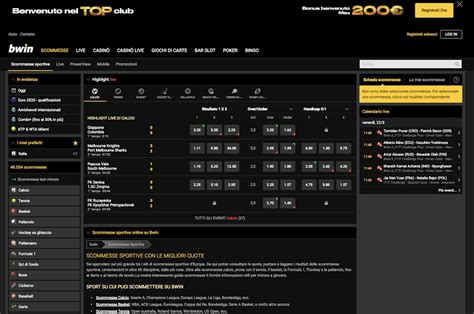 Bonus di Benvenuto Scommesse Sportive bwin.